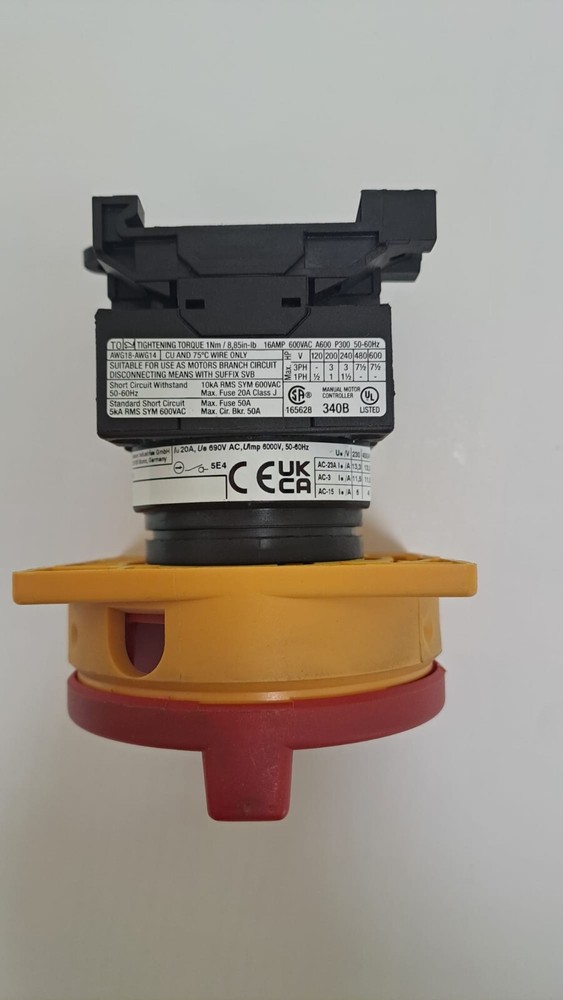 Screen CTP PT-R 4xxx main switch