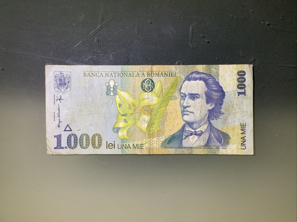 Romania 1000 Lei 1998 Circulated