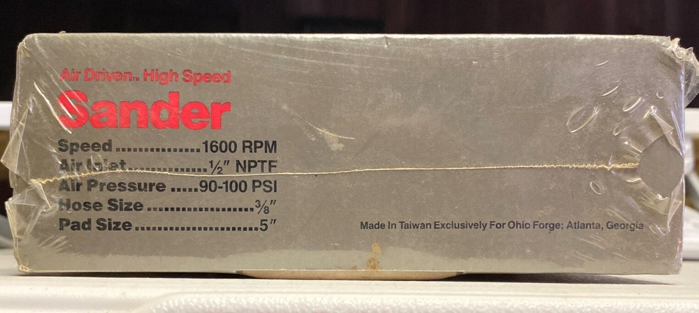 Air Driven High Speed Sander 3”, 4”, 5” Sanding Pads