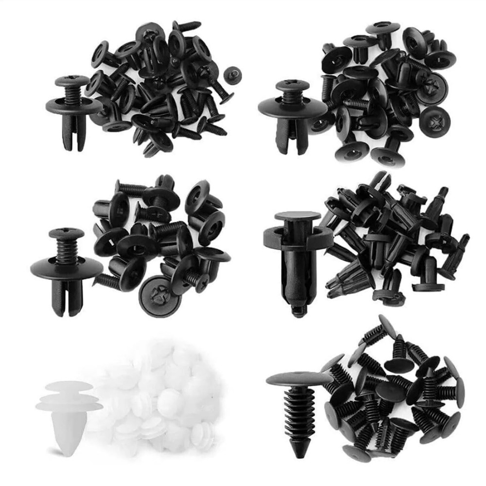 Push Pin Retainer Kit Car Plastic Rivets 100 Pcs Assorted