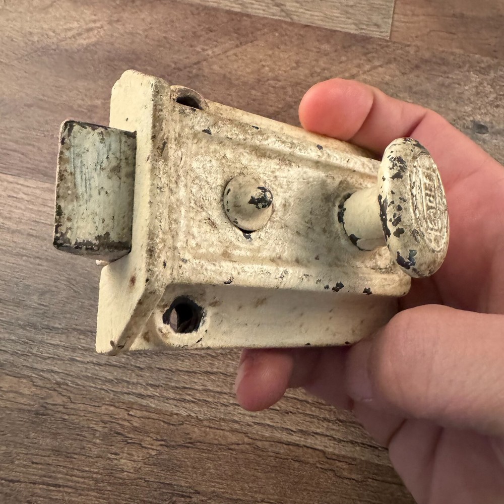 Vintage Eagle Deadbolt Lock GREAT ACTION No Key