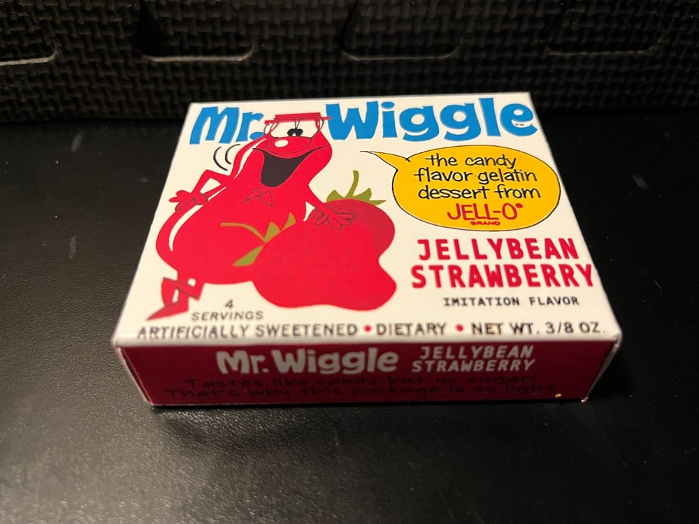 Mr Wiggle jello (Jellybean Strawberry) - Empty custom design display box