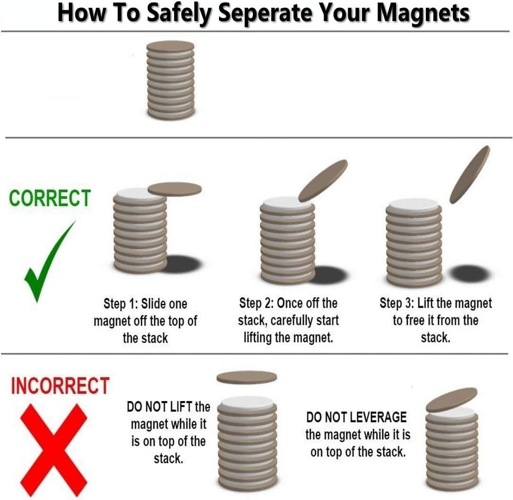 60 Pack Silver Round Magnets for Whiteboard & Home Organization - Durable