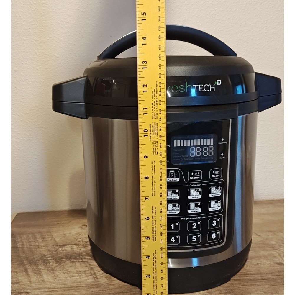 Ball FreshTech Automatic Home Canning System Silver Black SmartPRESERVE Electric