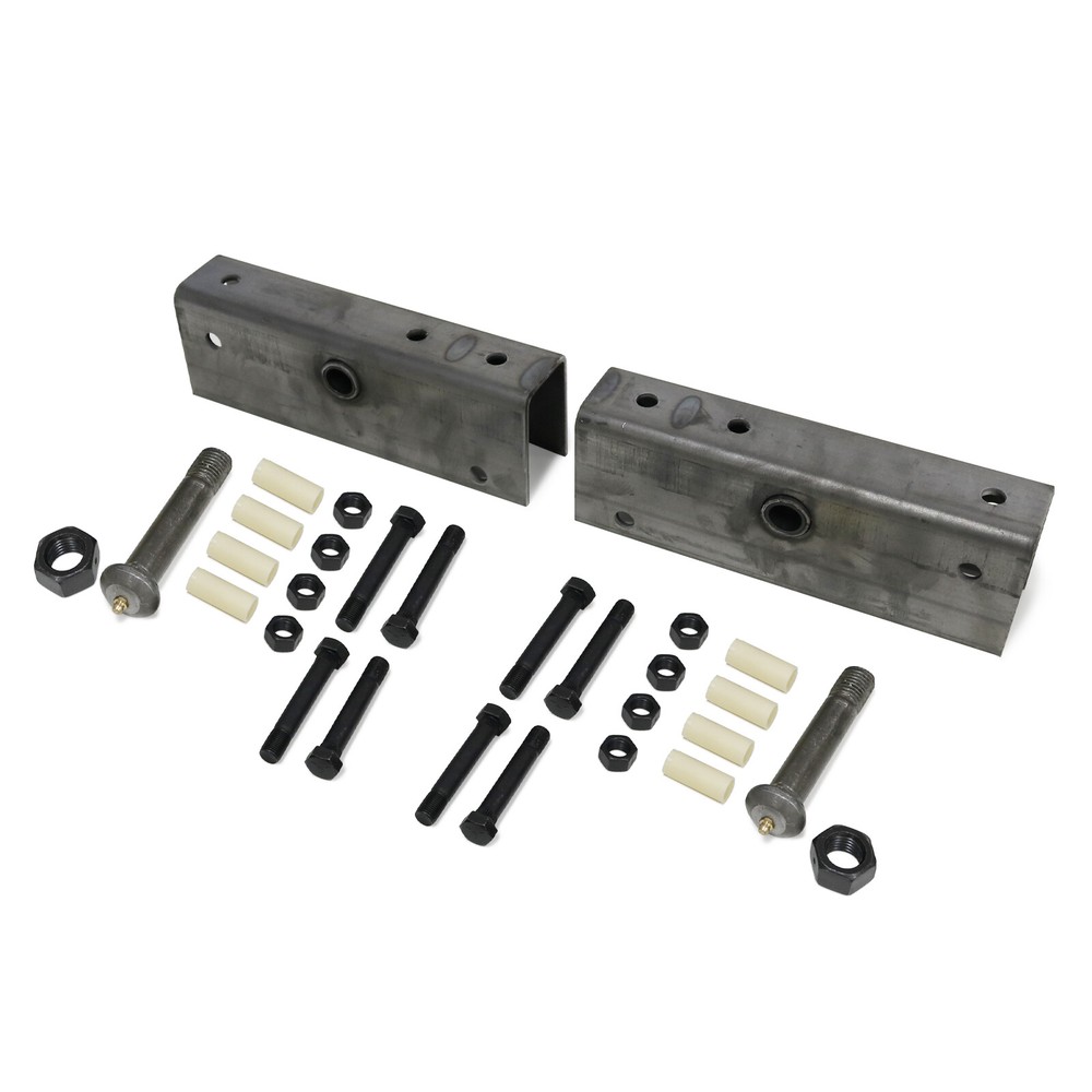 Pair Trailer Suspension Rebuilt Kit Slipper Spring 12" Equalizer Bushings Bolts