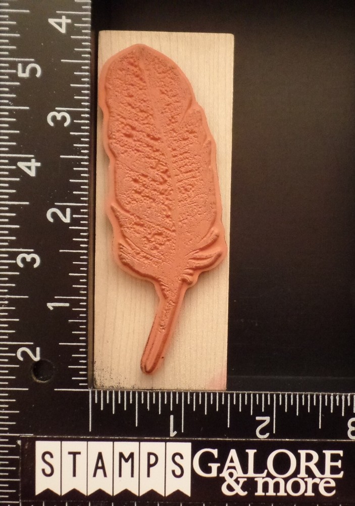 INKADINKADO Rubber Stamps DISTRESSED BIRD FEATHER #3200