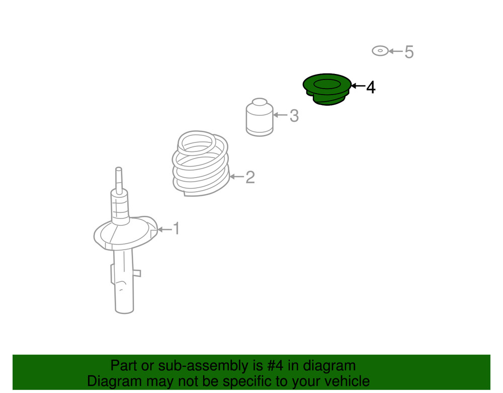 Genuine Ford Upper Mount 5F9Z-18183-B