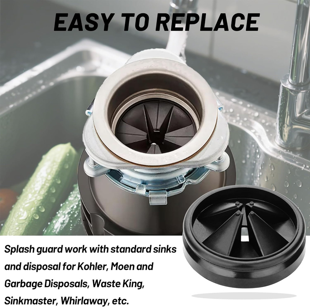 3 3/8" Garbage Disposal Splash Guard QCB-AM for Insinkerator Evolution Series...
