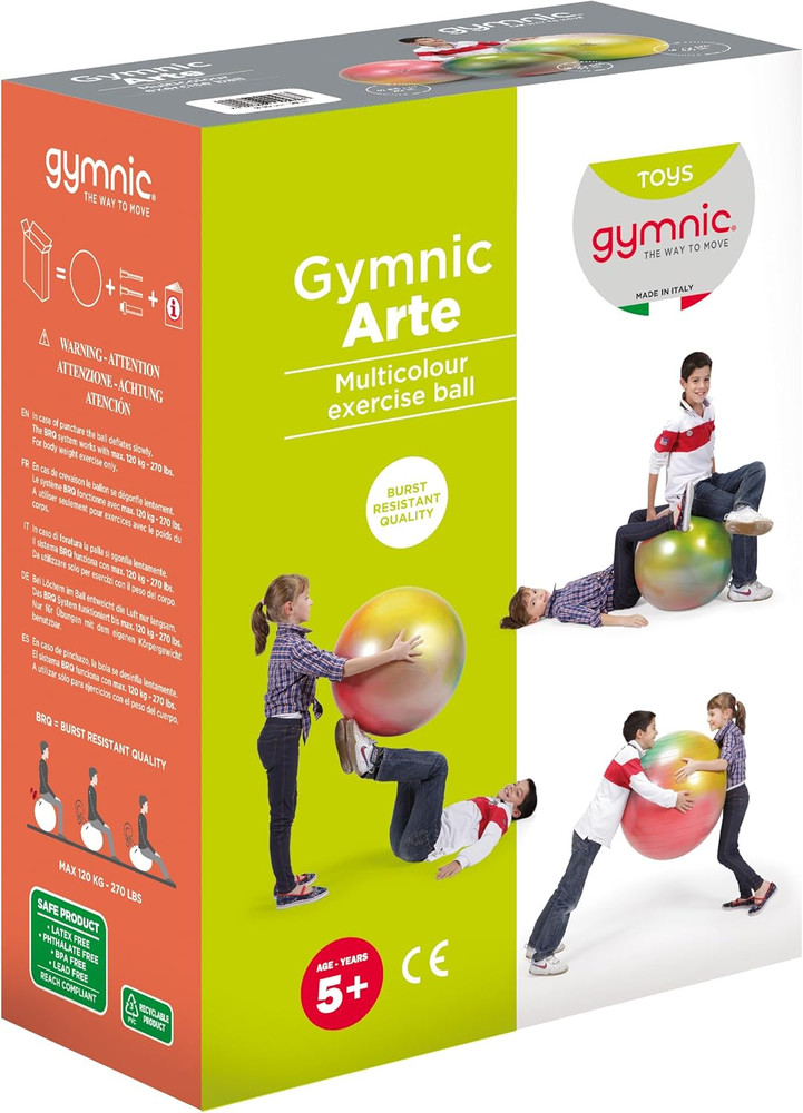 Arte plus Burst Resistant Exercise Ball, 65Cm