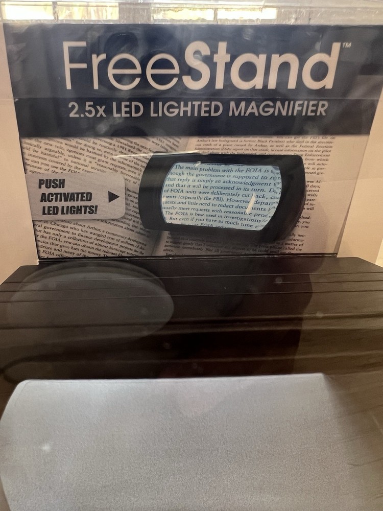 Carson Optical Freestand 2.5x LED Lighted Magnifier