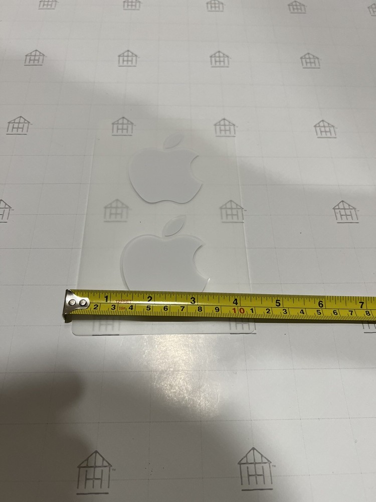 NEW White Apple Logo Sticker Decal Large
