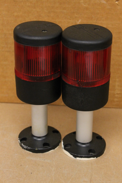 TELEMECANIQUE XVAL3C RED STACK LIGHT AND BASE
