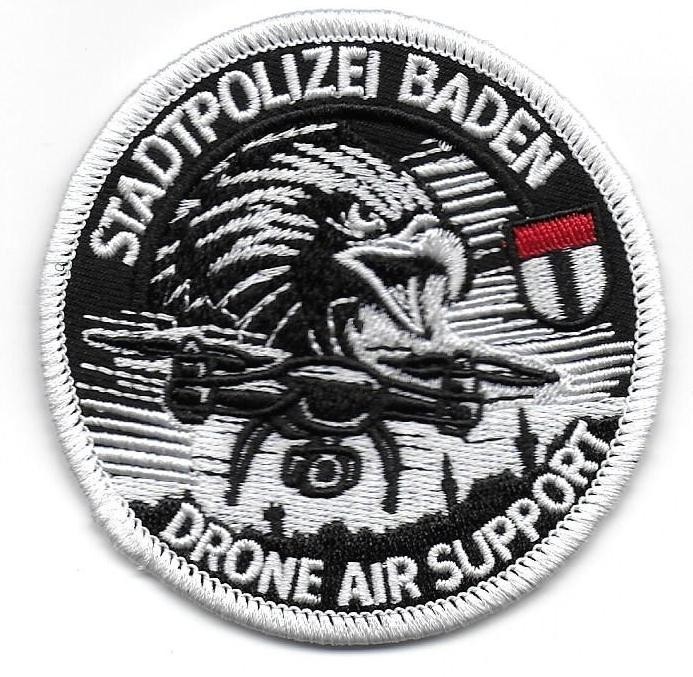 SWISS BADEN POLICE DRONE AIR SUPPORT patch