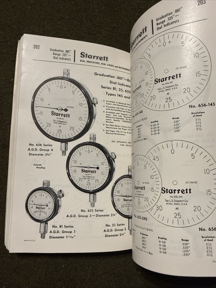 Starrett Catalog 75th Anniversary 🇺🇸