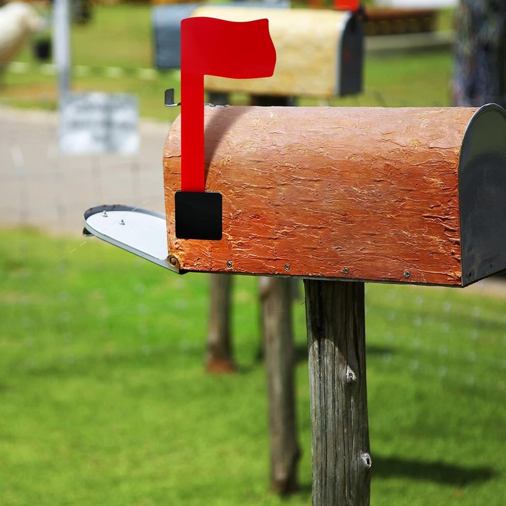 Easy-Install Mailbox Flag Replacement Kit - Upgrade Your with a red