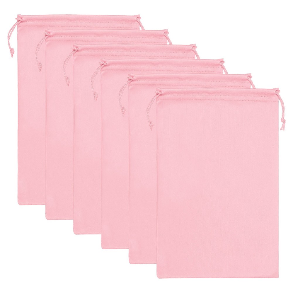 Ski Goggle Bag, 6 Pack Microfiber Snow Goggles Case Sleeve, Pink