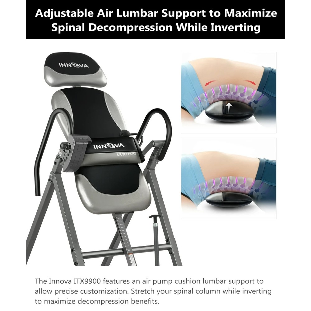 Innova ITX9900 Heavy Duty Inversion Table with Air Lumbar Support