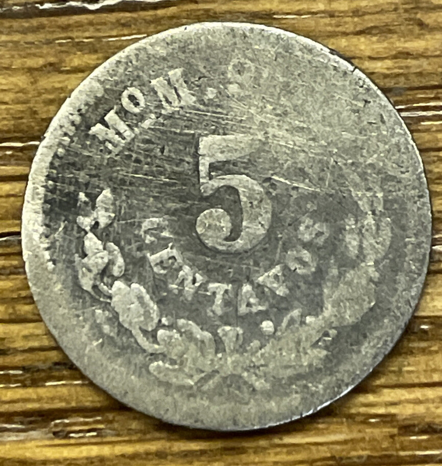 1892 Mo M 5 Centavos - Ships Free