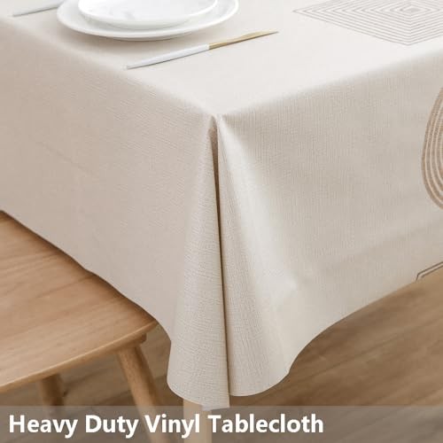 Heavy Duty Vinyl Table Cloth Plastic Table 72" x 54" (Rectangular) Geometry