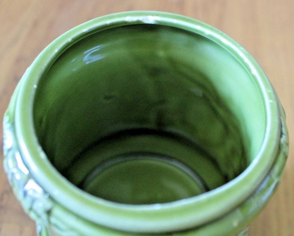 Green Apple Pear Grape Lefton Pottery Jam Jar 3745