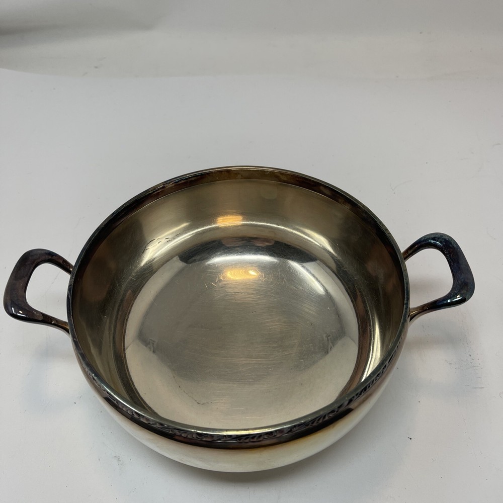 Reed Barton Silverplated Footed Serving Bowl - Silver Soldered 1343