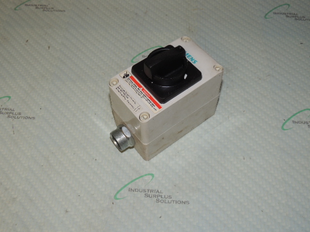 SIEMENS HNF3020CJ ENCLOSED ROTARY HANDLE OPERATOR