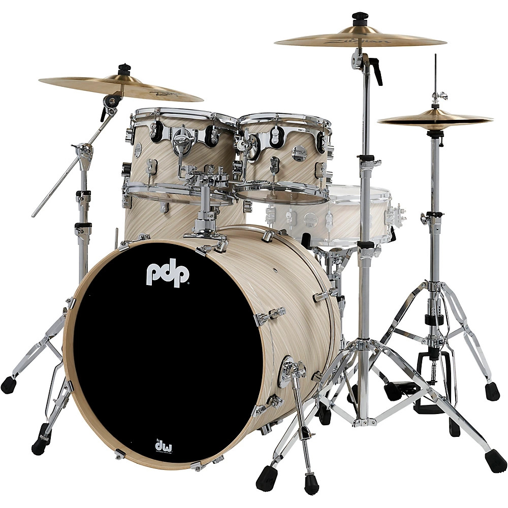 PDP by DW Concept Maple 4-Piece Shell Pack with Chrome Hardware Twisted Ivory