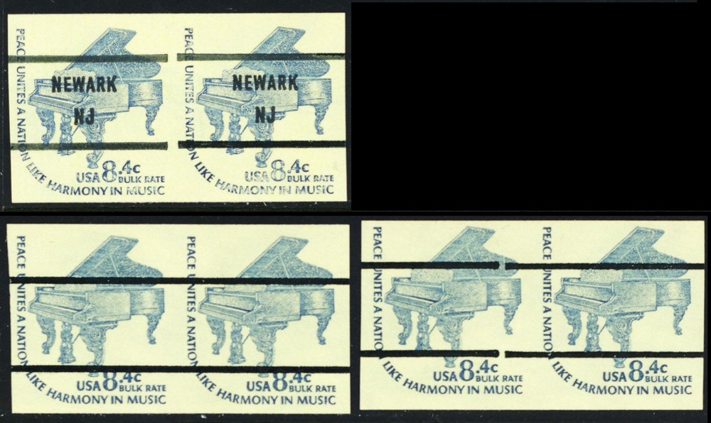1615Cd, Cf & Gap, Mint NH 8.4¢ Imperforate Coils * Stuart Katz