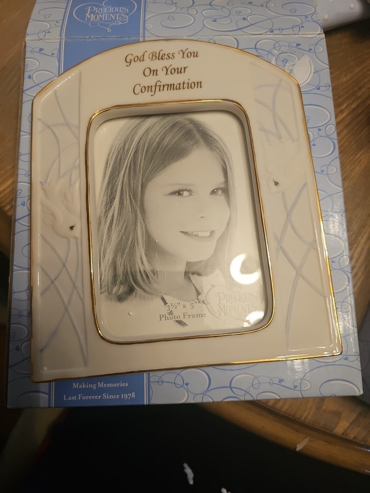Precious Moments Confirmation Frame 3 1/2” X 5”