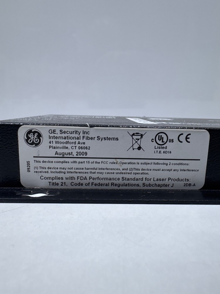 GE Security vt14130WDM DIGITAL VIDEO TRANSMITTER DATA TRANSCEIVER