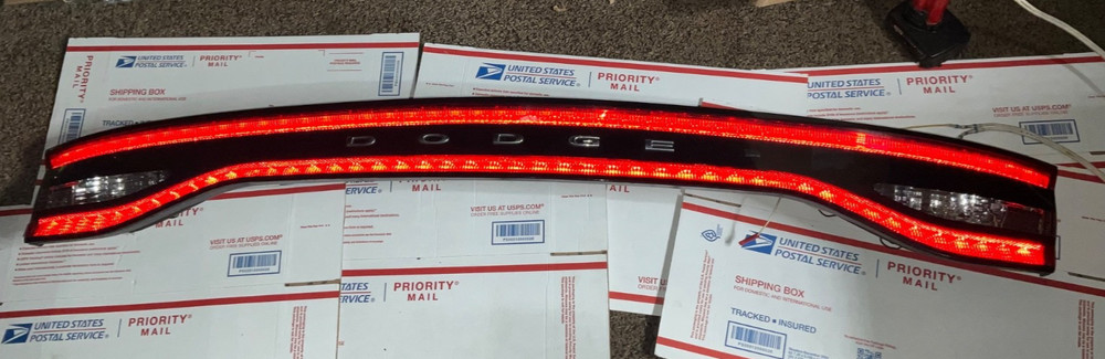 LED 2013 - 2016 WITH BUTTON Dodge Dart Center Third Brake Led Tail Light Panel
