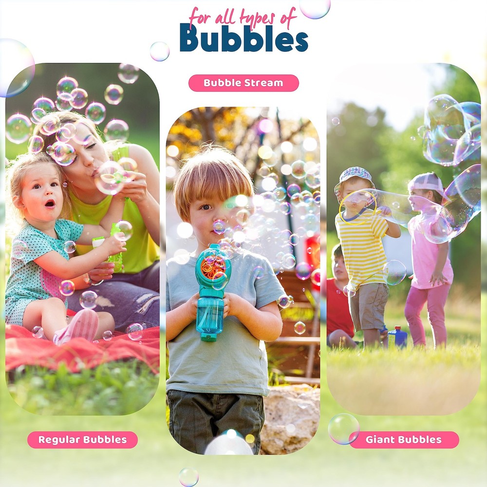 Premium Bubble Solution 169 oz – Non-, Ready-to-Use Bubble Fluid for & Adults...