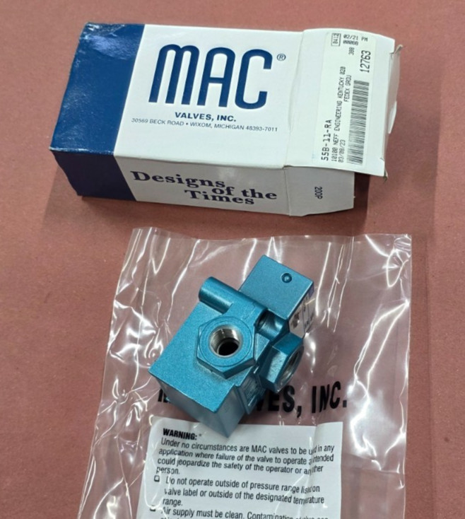 New MAC 55 Series Spool Valve 3-way balanced MAC 55B-11-RA