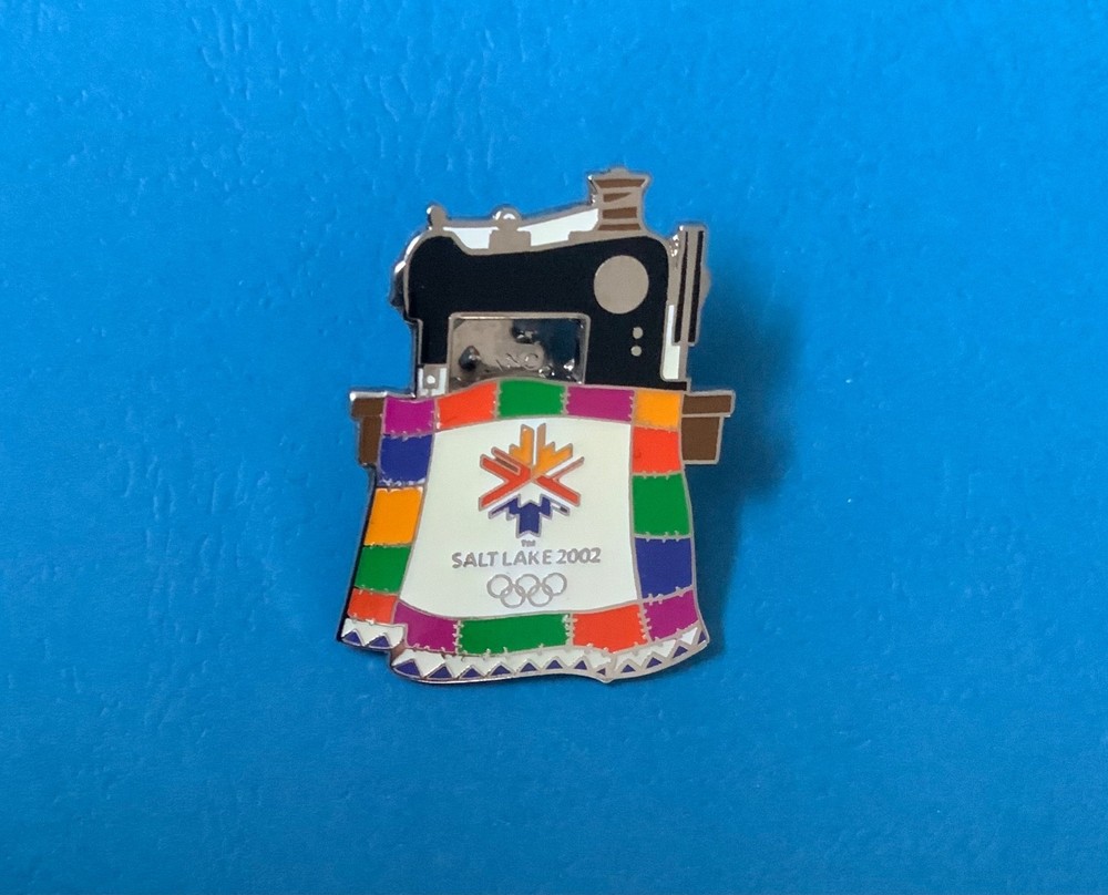 SALT LAKE 2002 OLYMPICS SEWING MACHINE PIN/PINS!