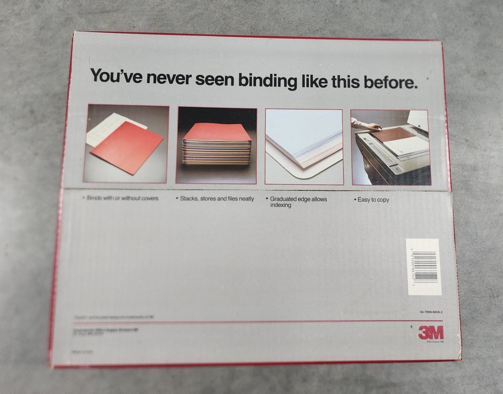 3M Scotch Binding System Model 7890 with Box, Book Binding Making