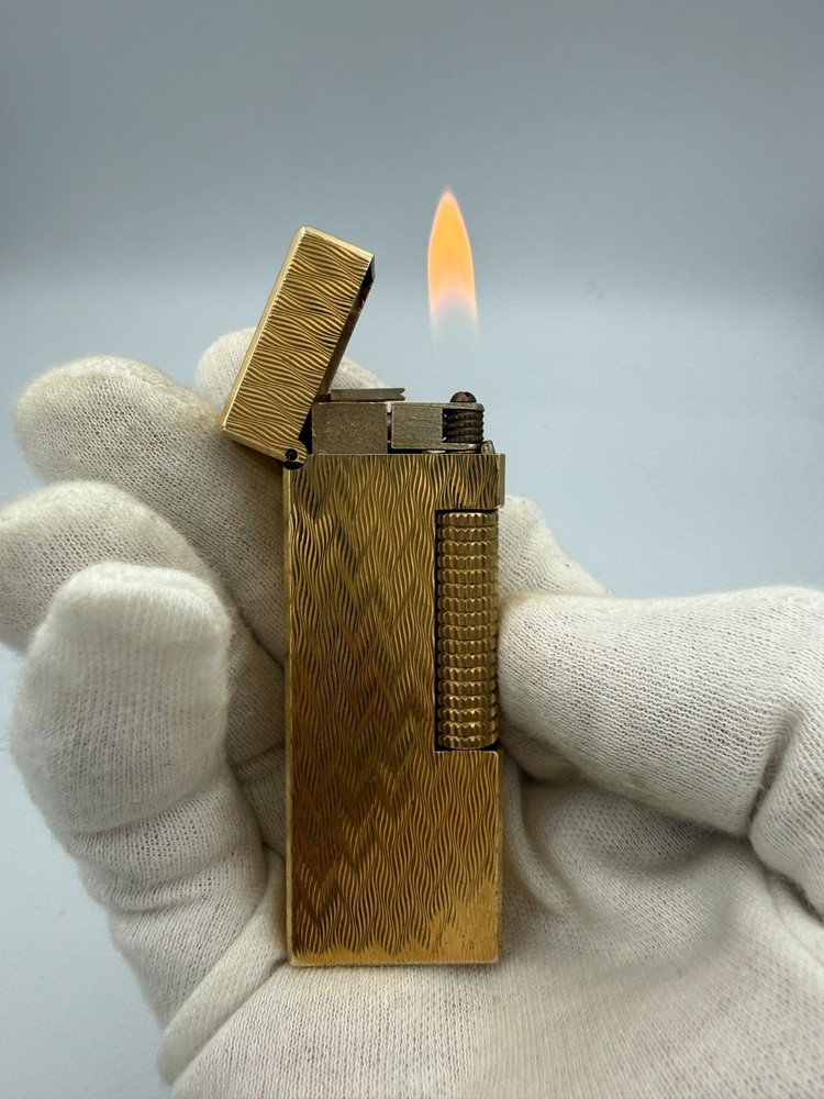 Mint Working Dunhill Gas Lighter Gold with box