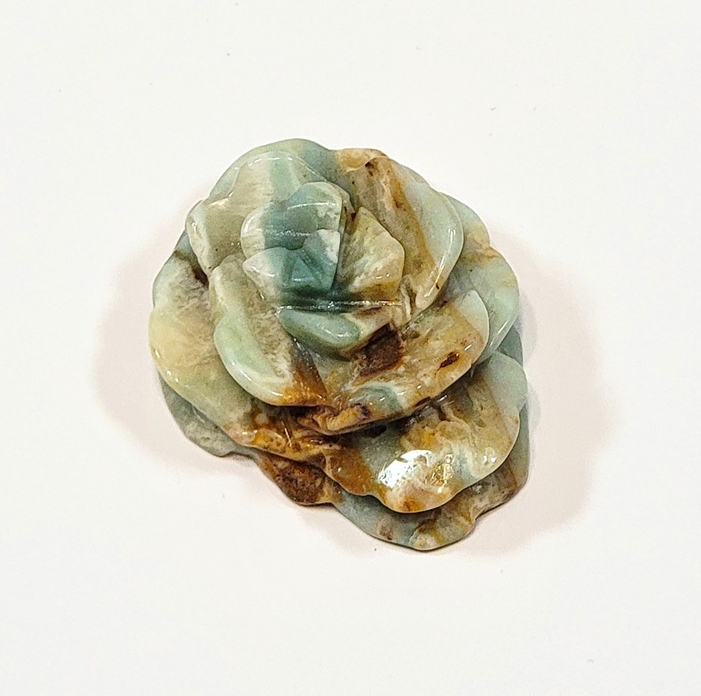 Amazonite Rose Carving- WYSIWYG