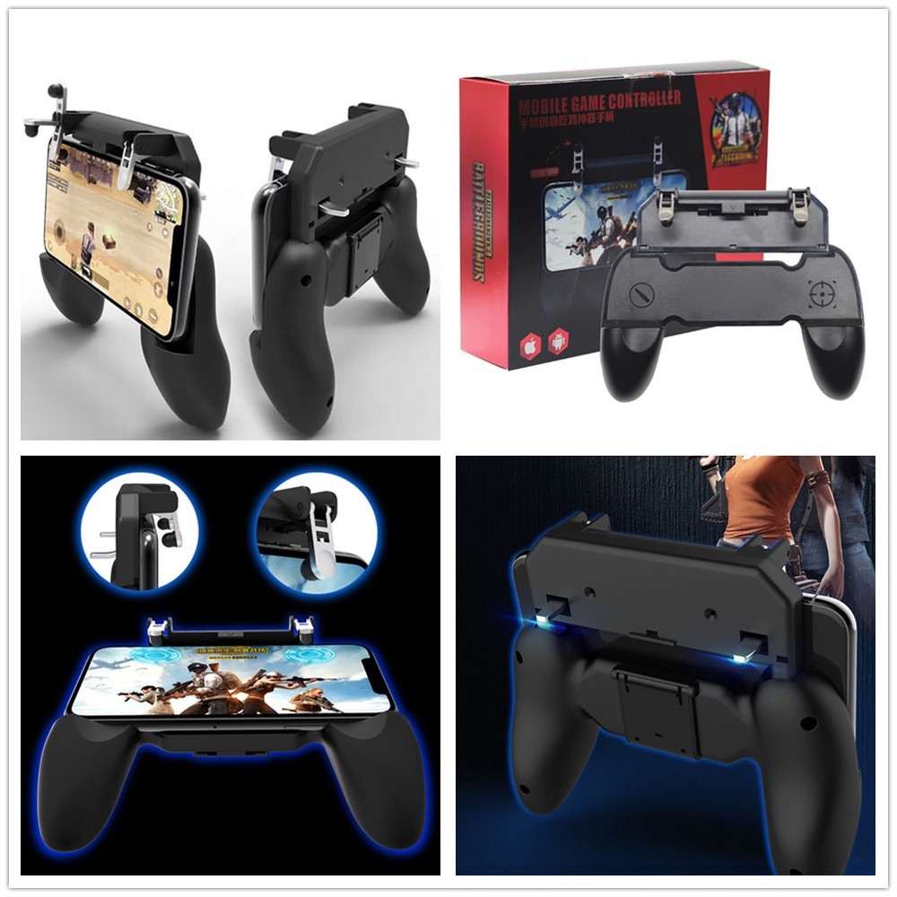 Mobile Phone Game Controller Gamepad Joystick Fire Trigger For PUBG Fortnite