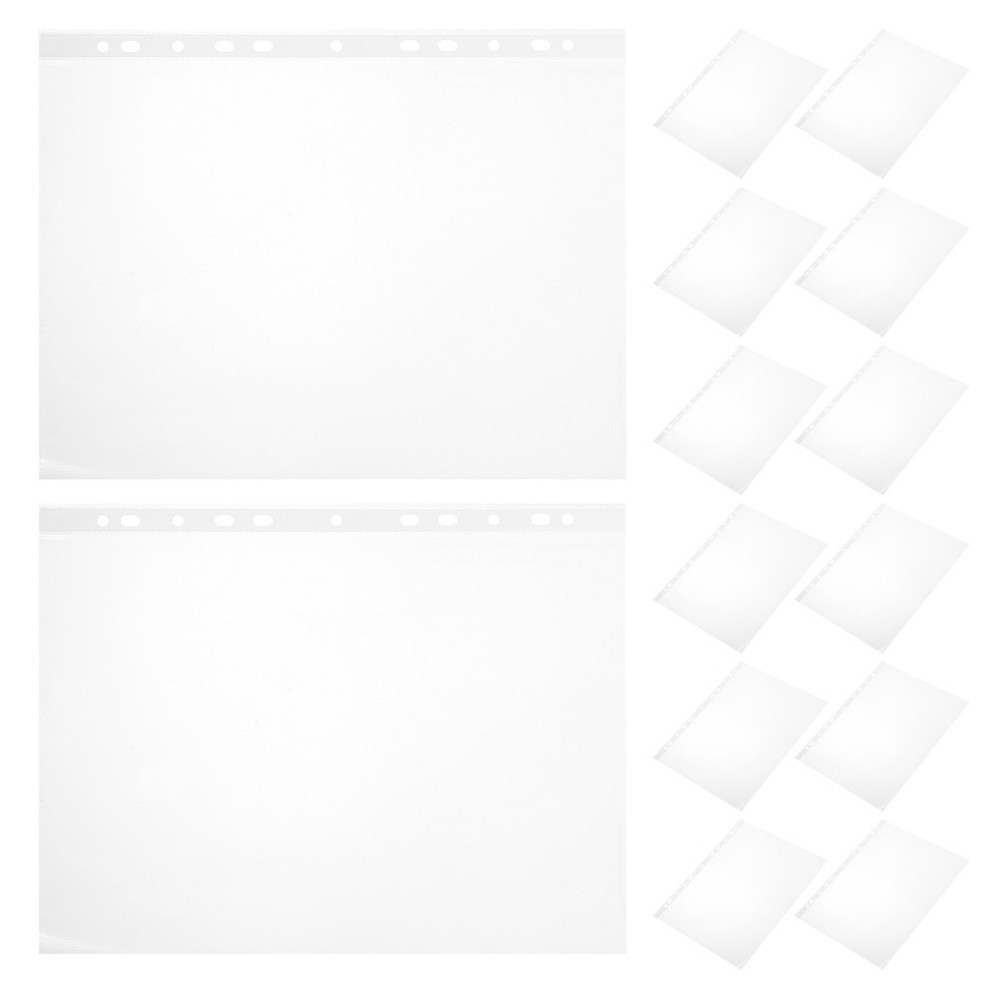 100 Pcs Bib Sheet Protector Marathon Holder Display Binder Sleeve