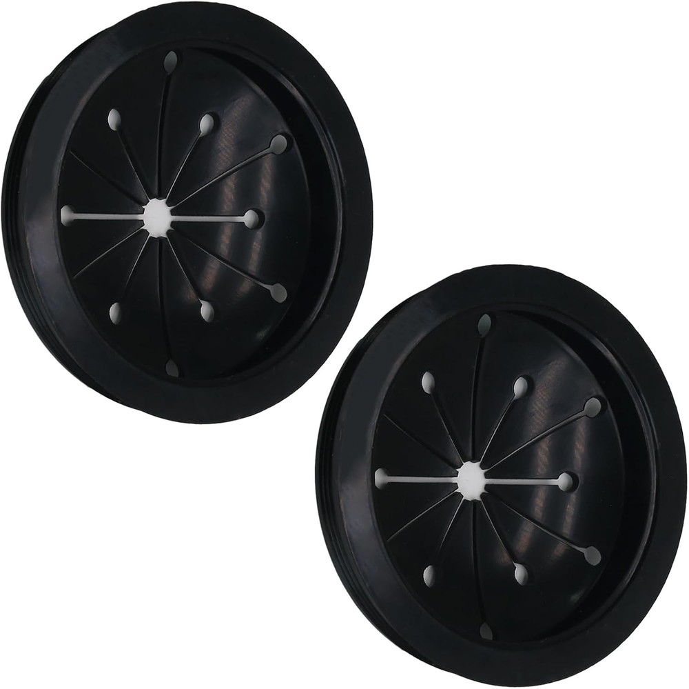 3 Inch Garbage Disposal Splash Guard and Kitchen Sink Stopper, Black
