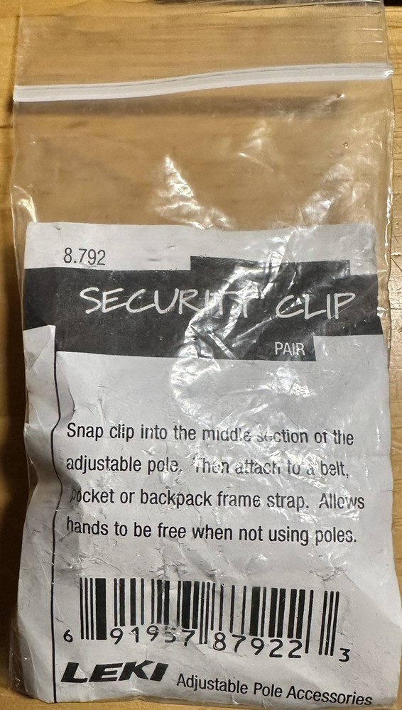 LEKI Hands Free Security Clip 1-Pair