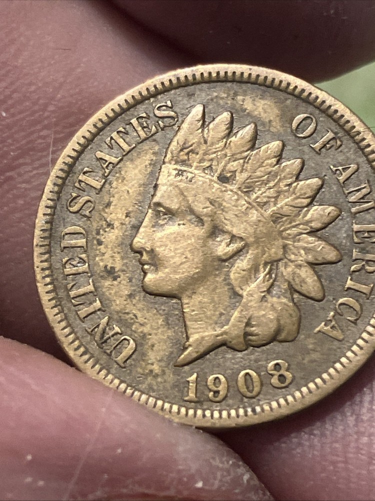 1908 s indian head penny