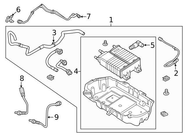 Genuine Ford Oxygen Sensor BR3Z-9G444-A