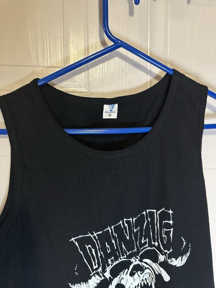 Danzig M Tank Top Shirt Men's Medium Black