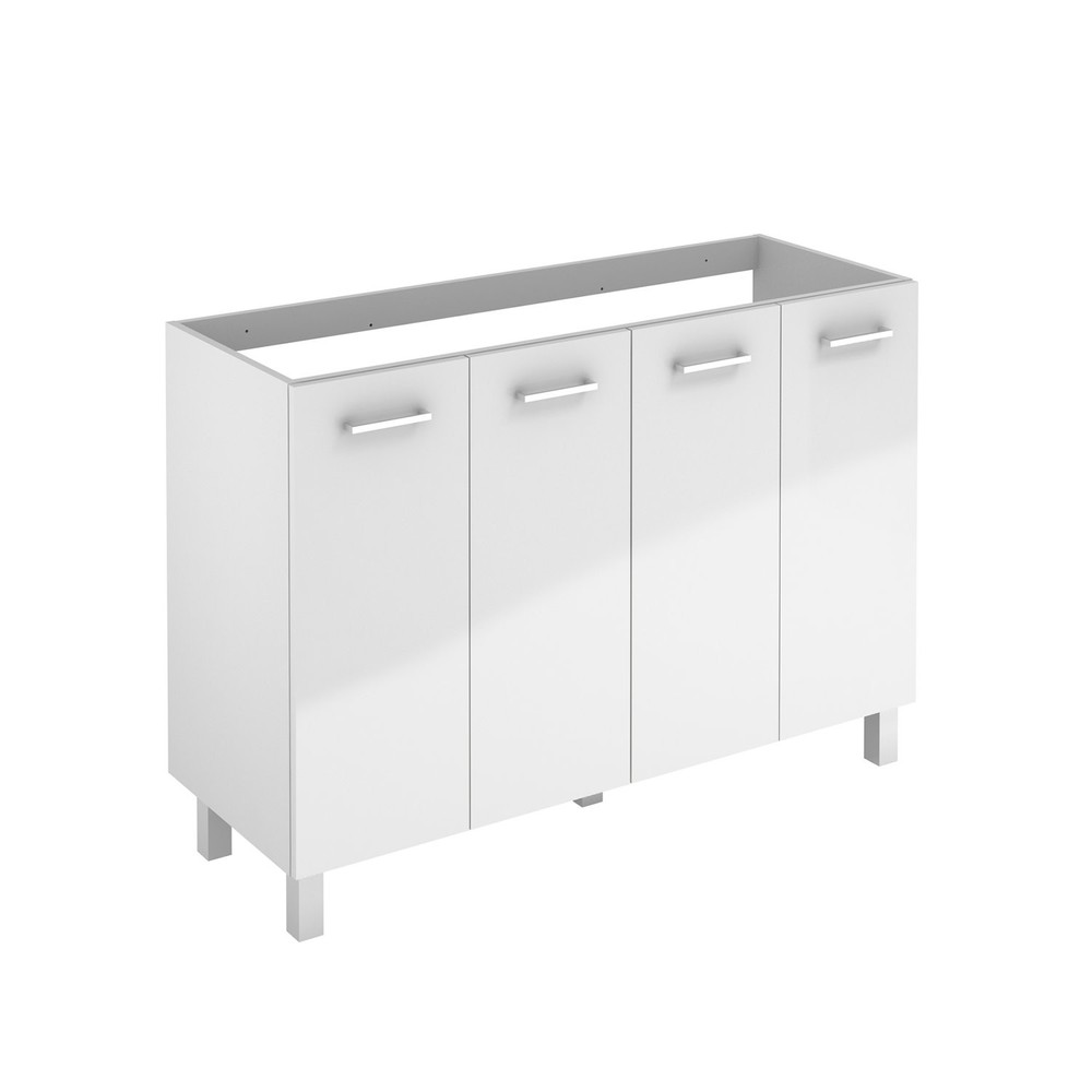 WS Bath Collections Logic 120 Logic Vanities 48" Double Vanity - White