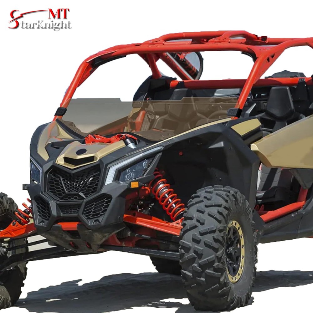 Half Front Windshield Windscreen For 2017-2023 Can Am Maverick X3 Turbo R MAX