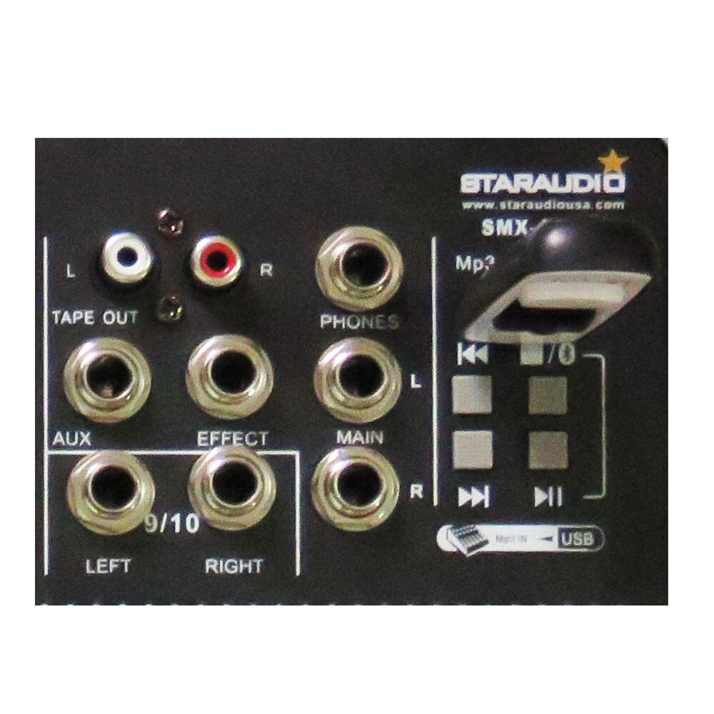 10CH Audio Sound Mixer Function Recording Mixing Console Effects Bluetooth Mix