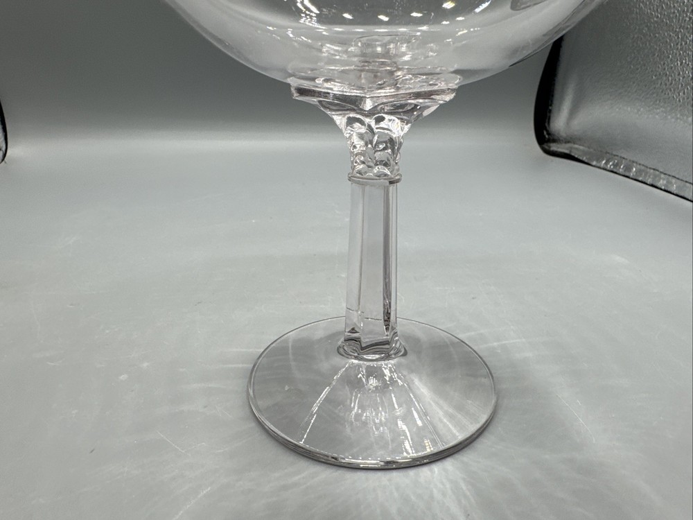 Clear Compote /Candy Dish Stem Glass 4.75” Tall