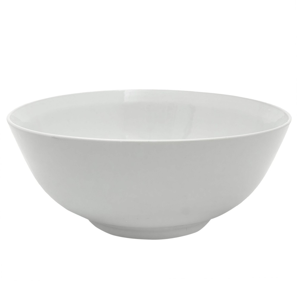 14" White Porcelain Bowl