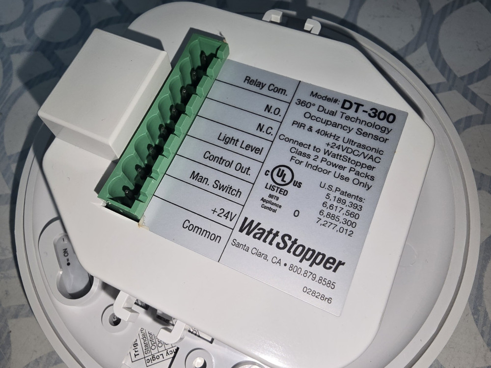 WattStopper DT-300 360 Deg Coverage Dual Technology Ceiling Occupancy Sensor